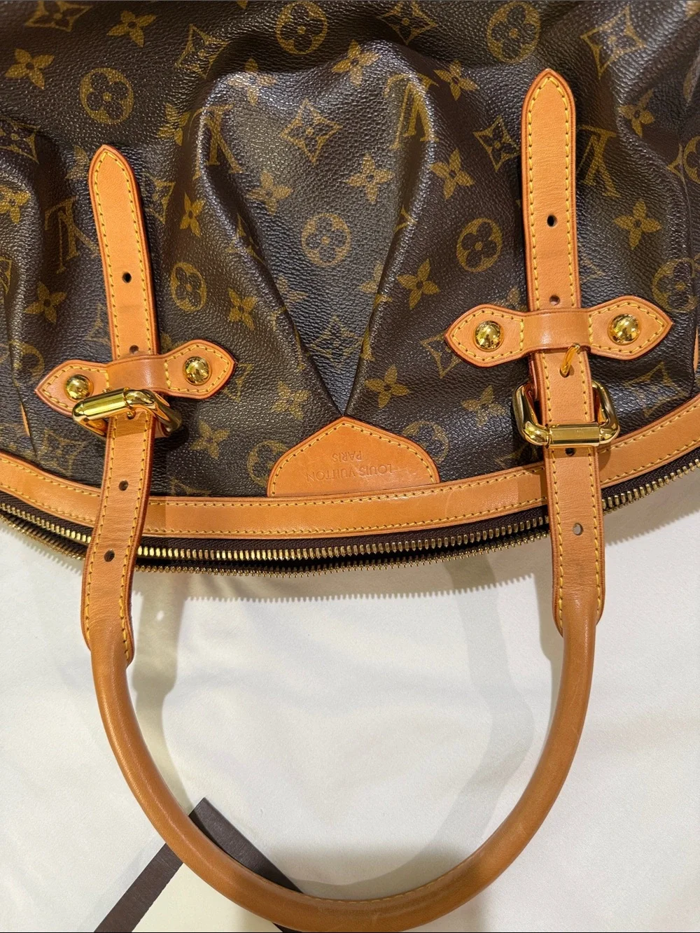 Louis Vuitton Brown Monogram Tivoli GM with Vachetta Trim